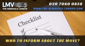 Who to inform Checklist