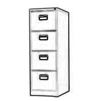 Filing cabinet (4 drawers) 