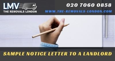 Sample Notice Letter to Landlord